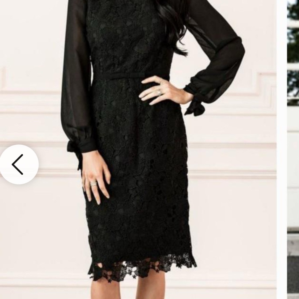 Rachel Parcell Elegant Black Lace Dress
